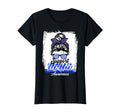 Womens Messy Bun Support Awareness T-Shirt - Novelty Apparel for Adults - T-Shirt, Sweatshirt, Hoodie