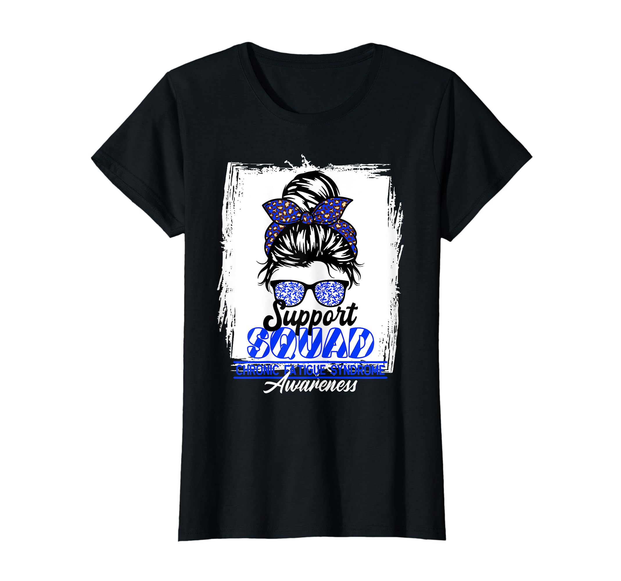 Womens Messy Bun Support Awareness T-Shirt - Novelty Apparel for Adults - T-Shirt, Sweatshirt, Hoodie