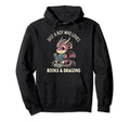 Just Who Loves Books And Dragons Hoodie - Streetwear Style for Adults - T-Shirt, Sweatshirt, Hoodie
