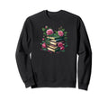 Book Worm Book Stack Reading Sweatshirt - Fun Novelty Design for Adults - T-Shirt, Sweatshirt, Hoodie