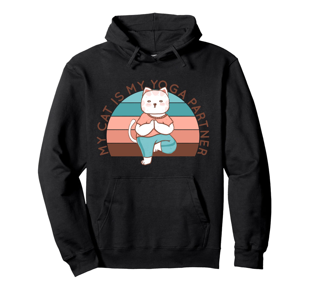 Cat Yoga Poses Cats Practicing Hoodie - Fun Novelty Design Unisex - T-Shirt, Sweatshirt, Hoodie