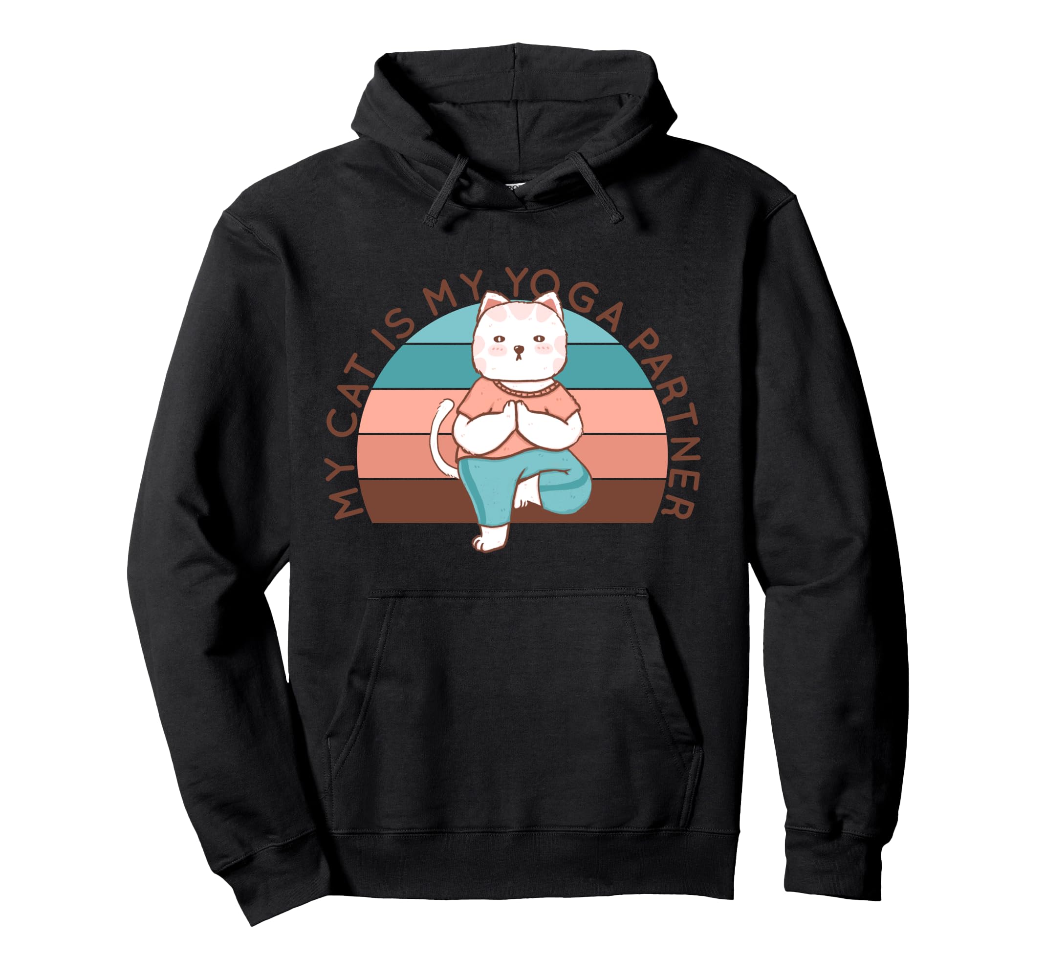 Cat Yoga Poses Cats Practicing Hoodie - Fun Novelty Design Unisex - T-Shirt, Sweatshirt, Hoodie