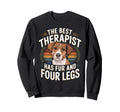 Fur And Therap Best Therapist Sweatshirt - Aesthetic Graphic for Adults - T-Shirt, Sweatshirt, Hoodie