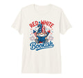 Patriotic Gnome Book Fireworks Red T-Shirt - Novelty Apparel for Adults - T-Shirt, Sweatshirt, Hoodie