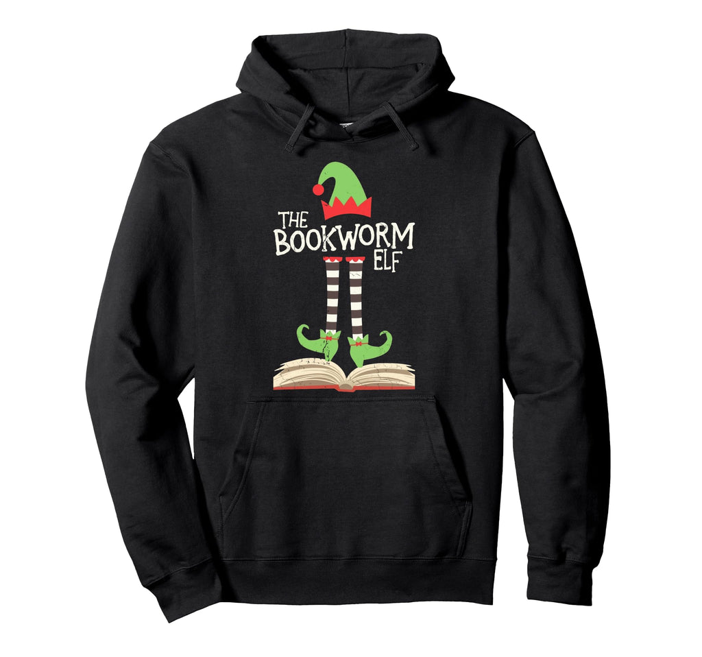 Holiday Book Book Bookworm Elf Hoodie - Casual Everyday Wear Unisex - T-Shirt, Sweatshirt, Hoodie
