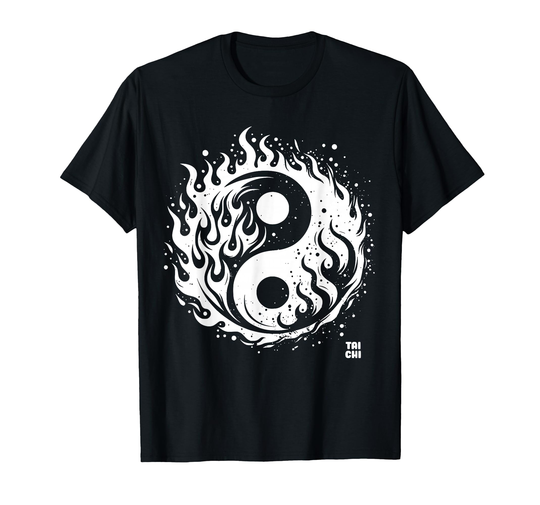 Ying Yang Tai Chi Fire Balance T-Shirt - Casual Everyday Wear Men Women - T-Shirt, Sweatshirt, Hoodie