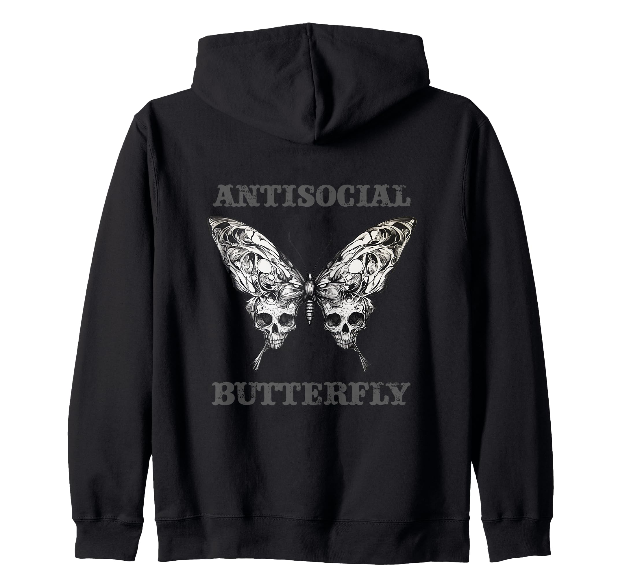 Antisocial Butterfly Gift Sweatshirt - Fun Novelty Design Men Women - T-Shirt, Sweatshirt, Hoodie
