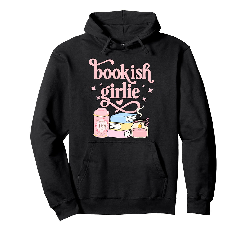Bookish Girlie Book Lover Hoodie - Custom Art Print Unisex - T-Shirt, Sweatshirt, Hoodie