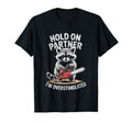 Racoon And Chainsaw Hold Partner Im T-Shirt - Aesthetic Graphic for Adults - T-Shirt, Sweatshirt, Hoodie