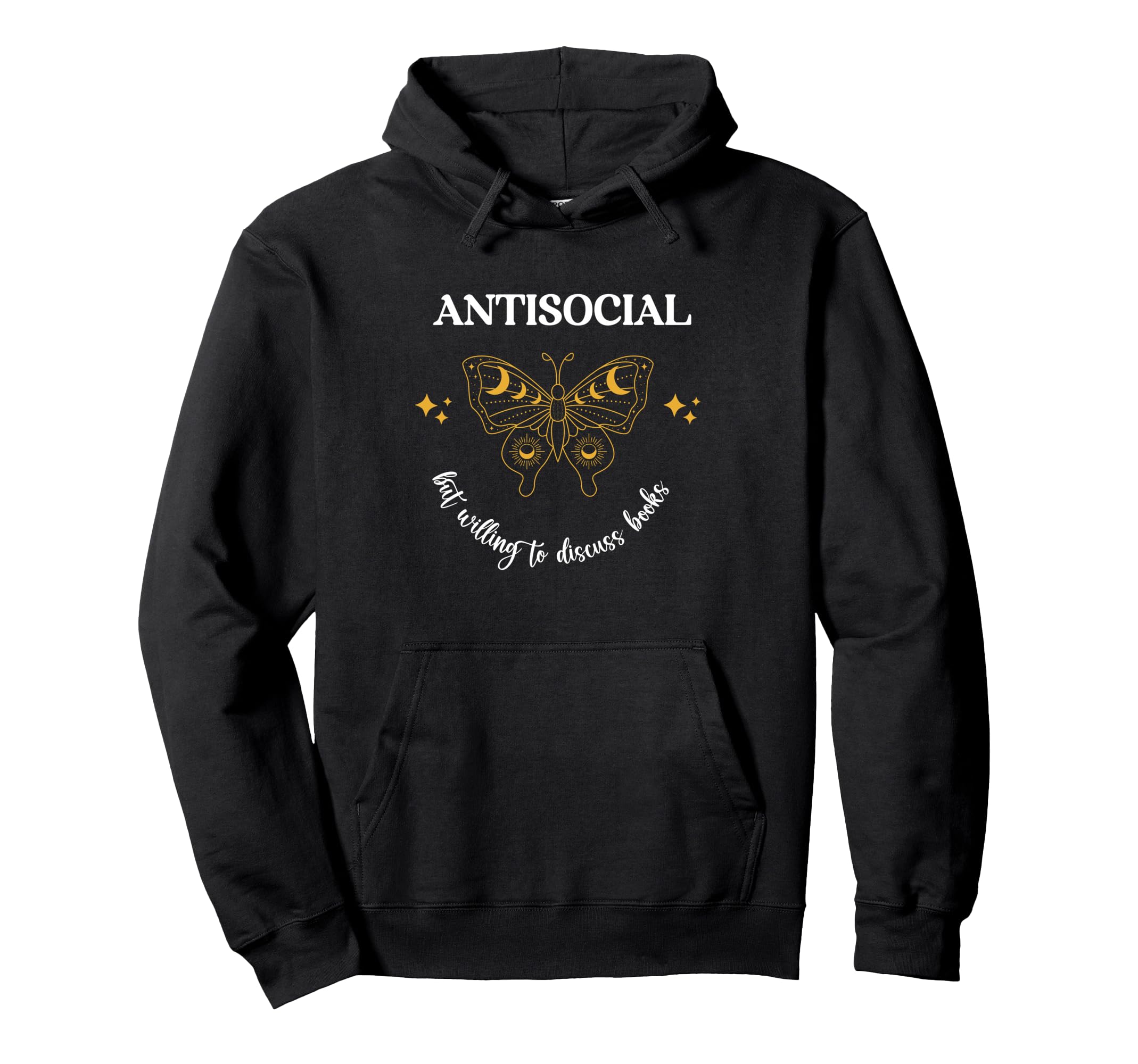 Antisocial Book Club Introvert Hoodie - Trendy Graphic for Adults - T-Shirt, Sweatshirt, Hoodie