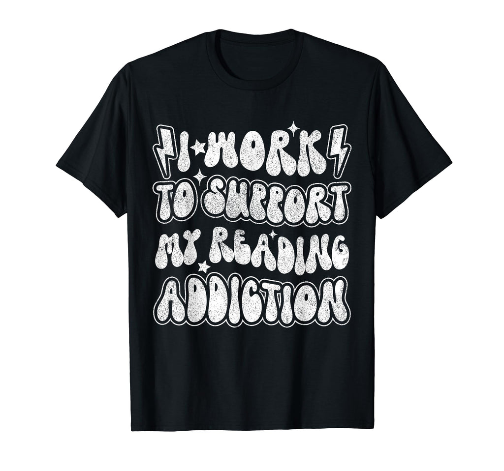 Library And Bookworm Book And T-Shirt - Fun Novelty Design for Adults - T-Shirt, Sweatshirt, Hoodie