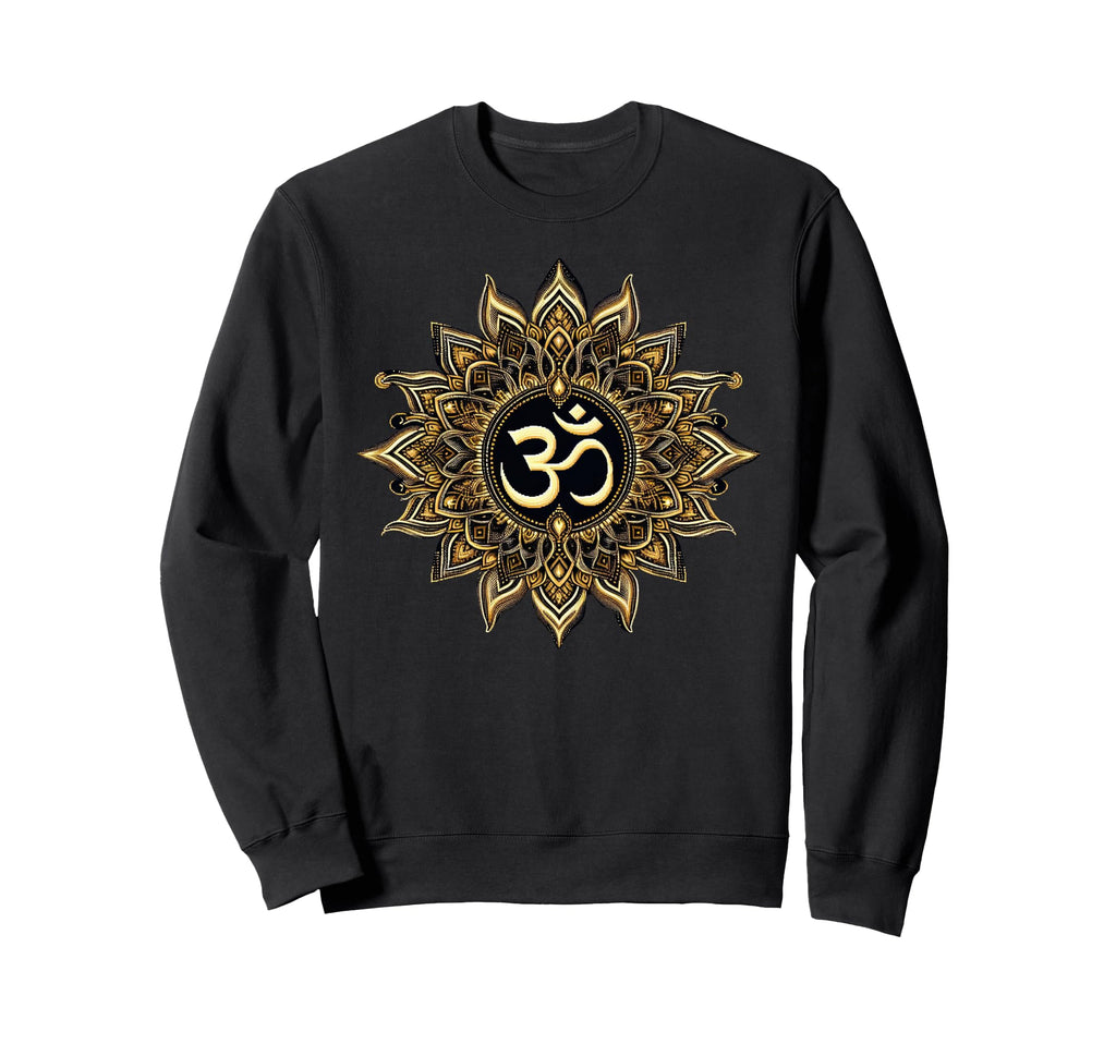 Aum Mandala Flower Spirituality Om Sweatshirt - Trendy Graphic Unisex - T-Shirt, Sweatshirt, Hoodie