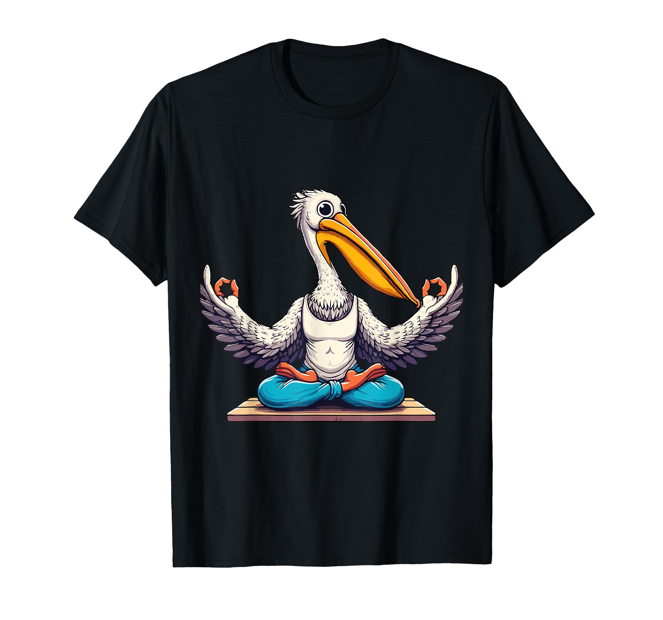 Meditation Pelican Yoga Pose Relaxing T-Shirt - Novelty Apparel Men Women - T-Shirt, Sweatshirt, Hoodie