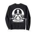 Meditating Figure Colorful Mandala Sweatshirt - Custom Art Print Men Women - T-Shirt, Sweatshirt, Hoodie