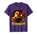 Feminism Fantasy Dragon And Castle T-Shirt - Aesthetic Graphic Unisex - T-Shirt, Sweatshirt, Hoodie