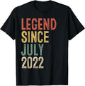 Legend Since July 2022 4th Birthday Boy Girl 4 Year Old T-Shirt Unisex T-shirt, Sweatshirt, Hoodie, Long Sleeve Tee - T-Shirt, Sweatshirt, Hoodie