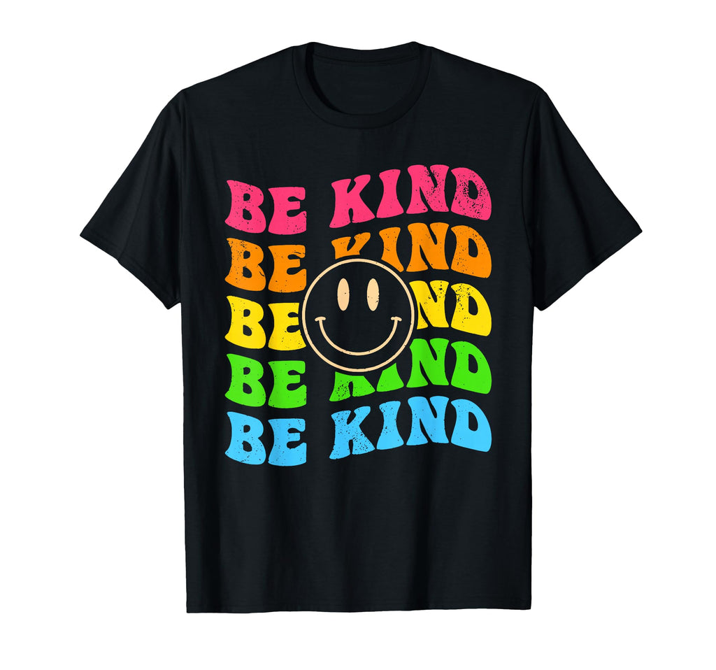 Be Kind Happy Face Positivity T-Shirt - Minimalist Print for Adults - T-Shirt, Sweatshirt, Hoodie