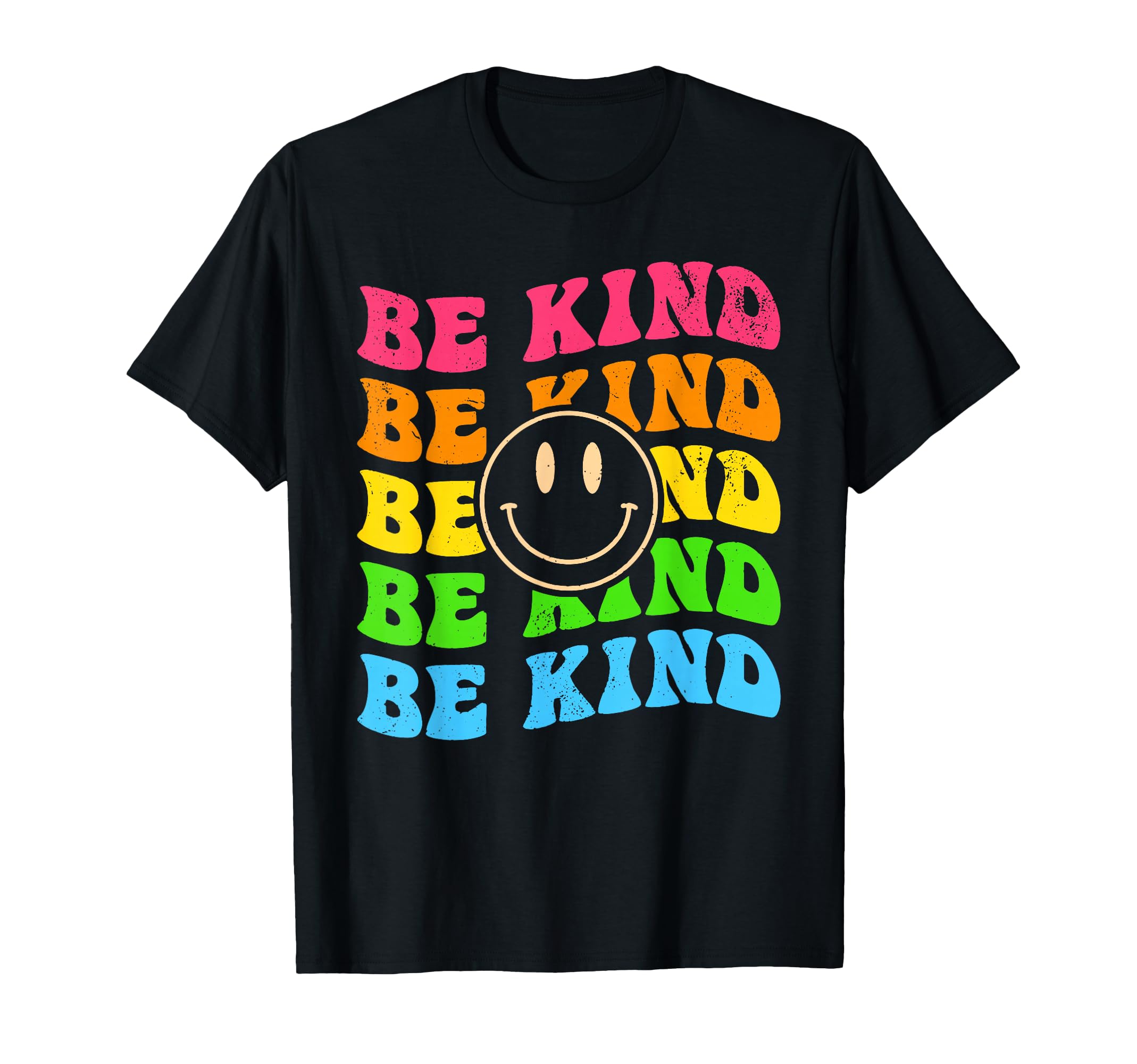 Be Kind Happy Face Positivity T-Shirt - Minimalist Print for Adults - T-Shirt, Sweatshirt, Hoodie