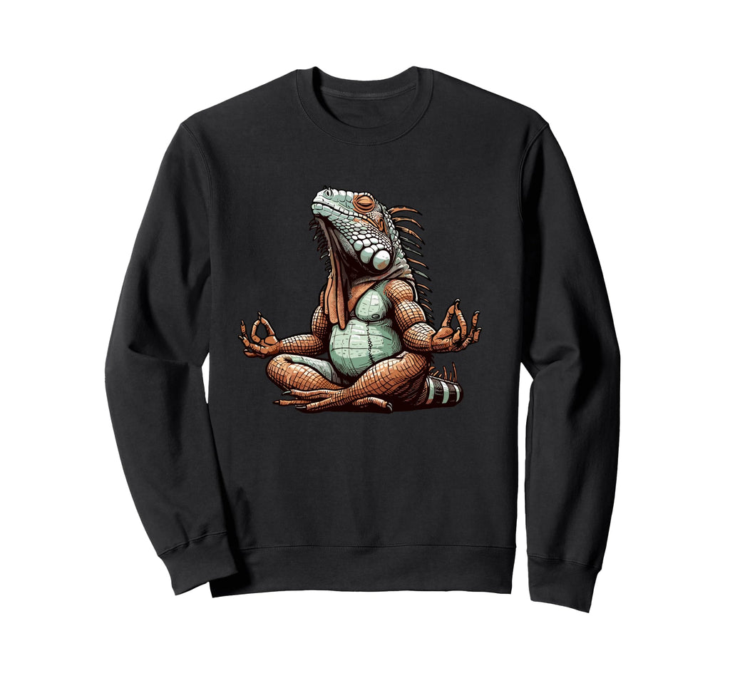 Meditation Iguana Yoga Pose Sweatshirt - Casual Everyday Wear Unisex - T-Shirt, Sweatshirt, Hoodie