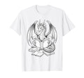 Dragon Reading Book Bookworm Books T-Shirt - Custom Art Print Men Women - T-Shirt, Sweatshirt, Hoodie
