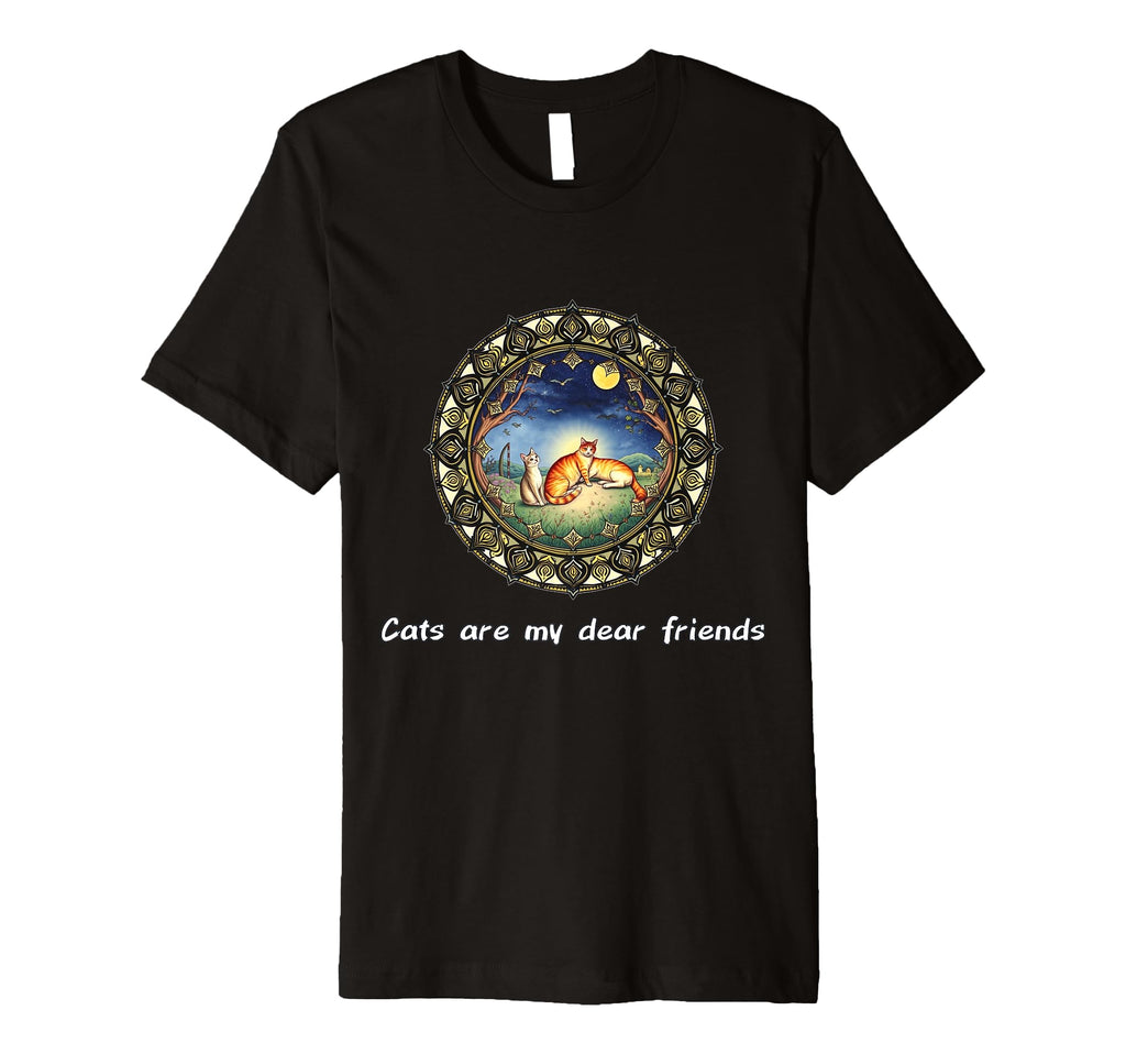 Cats Are My Best Friends Sacred T-Shirt - Fun Novelty Design for Adults - T-Shirt, Sweatshirt, Hoodie