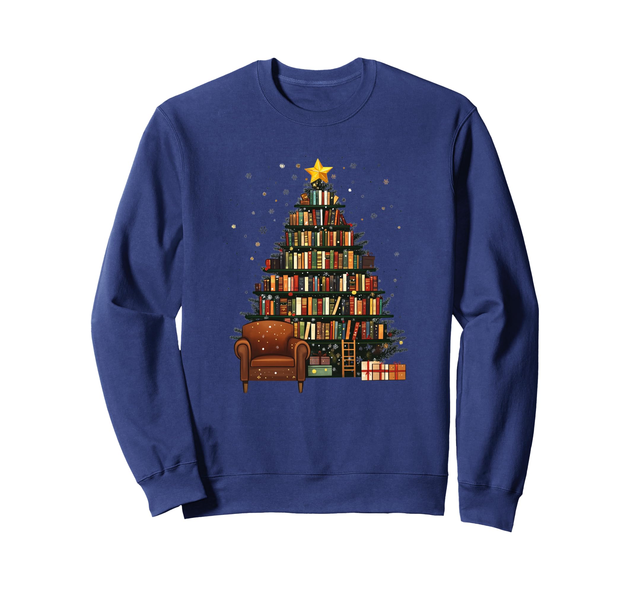 Tree Bookshelf Book Lover Sweatshirt - Casual Everyday Wear Men Women - T-Shirt, Sweatshirt, Hoodie