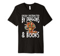 Easily Distracted Dragons Books T-Shirt - Custom Art Print for Adults - T-Shirt, Sweatshirt, Hoodie