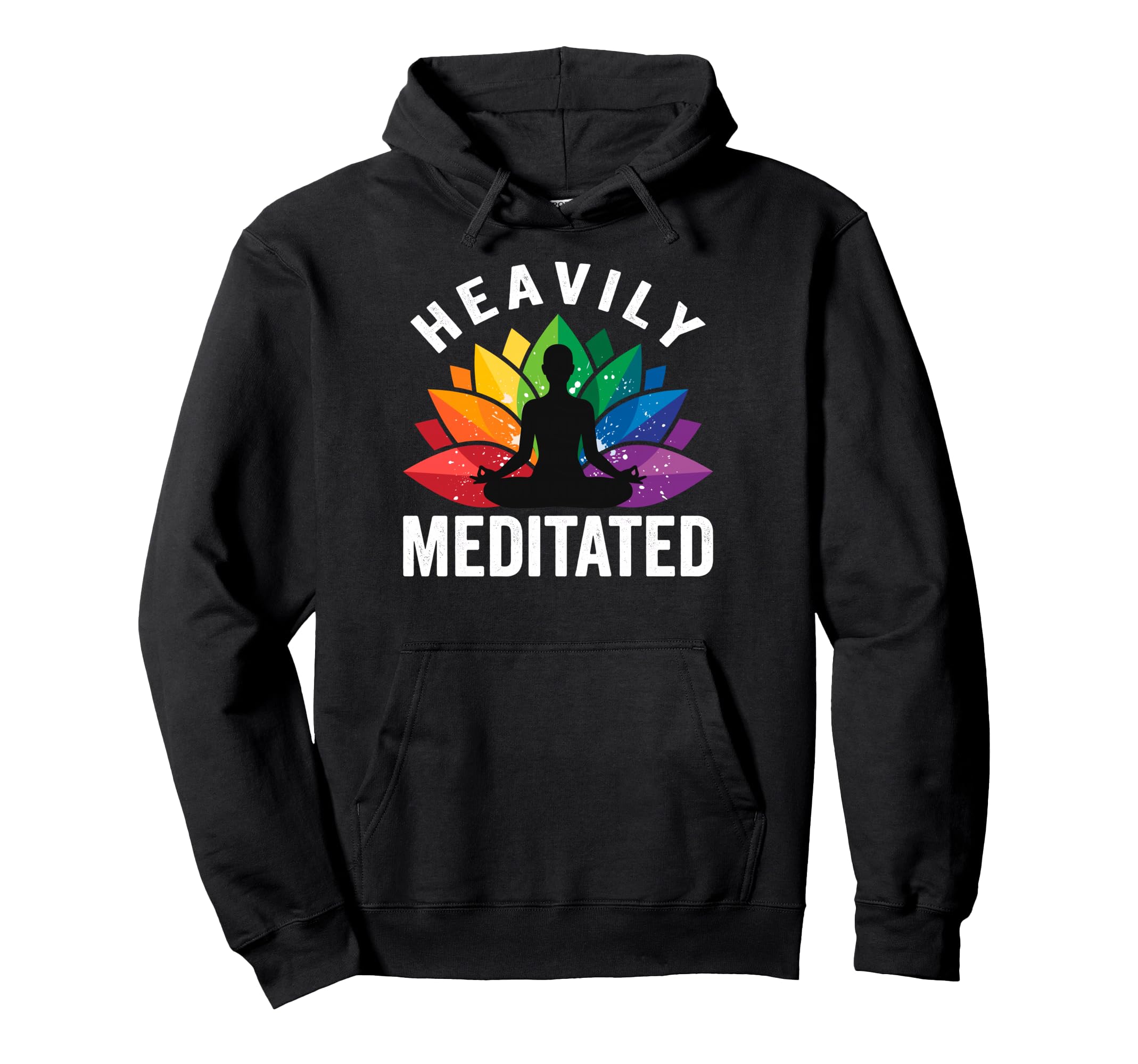 Heavily Meditated Yoga Namaste Meditation Hoodie - Unique Graphic Unisex - T-Shirt, Sweatshirt, Hoodie