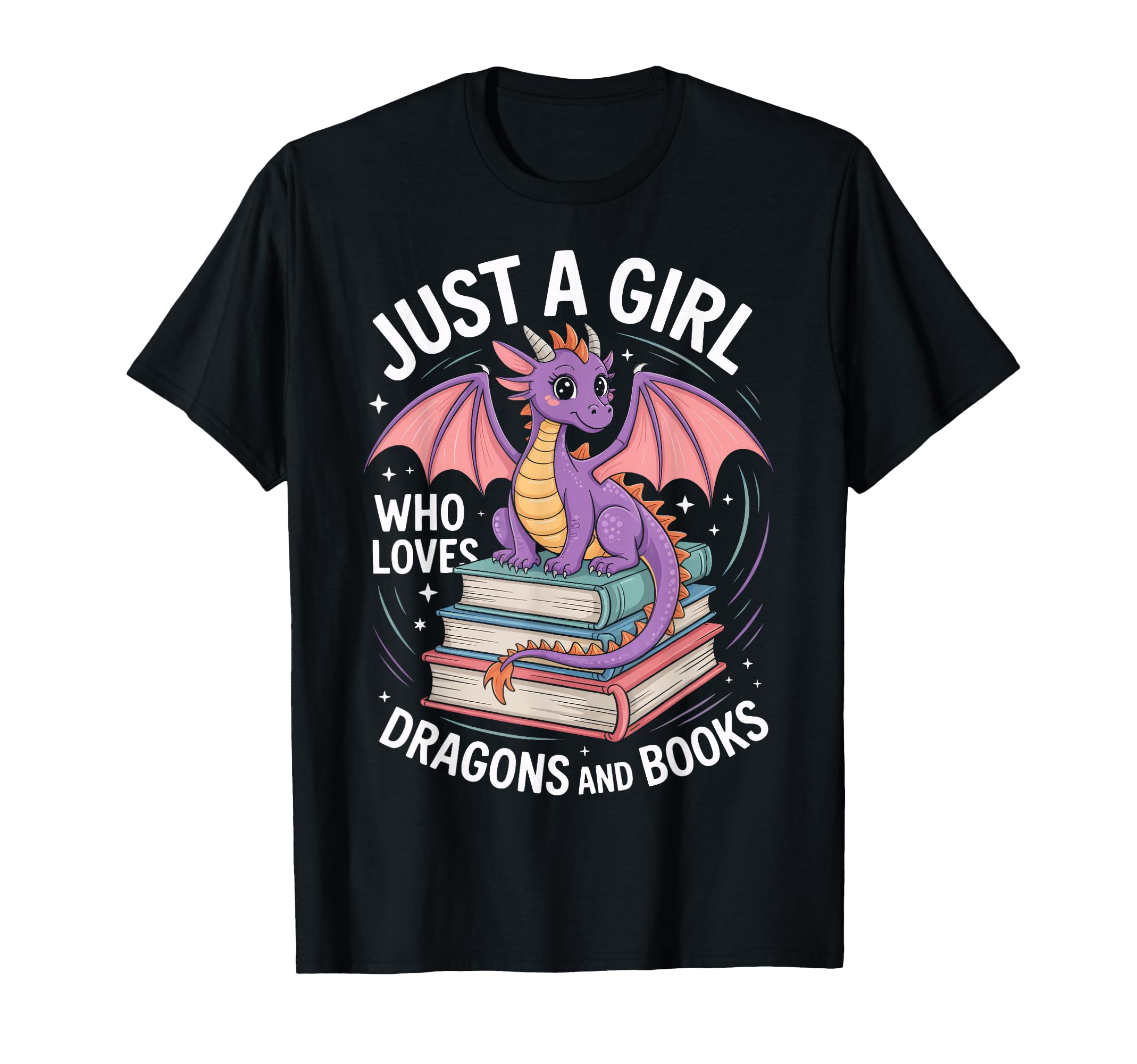 Fantasy Bookworm Just Who Loves Dragons T-Shirt - Unique Graphic Men Women - T-Shirt, Sweatshirt, Hoodie