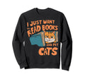 I Just Want To Read Books And Pet Sweatshirt - Custom Art Print Men Women - T-Shirt, Sweatshirt, Hoodie