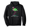 Flamingo Green Ribbon Mental Health Hoodie - Custom Art Print for Adults - T-Shirt, Sweatshirt, Hoodie