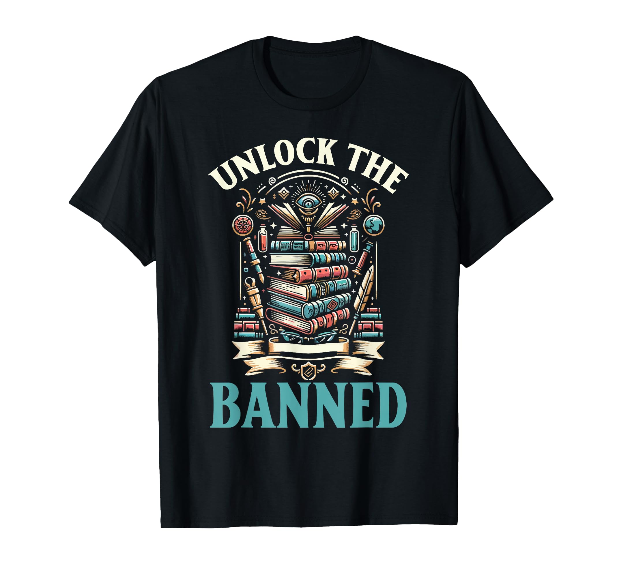 Read Banned Books Bookworm Book Lover T-Shirt - Trendy Graphic Men Women - T-Shirt, Sweatshirt, Hoodie