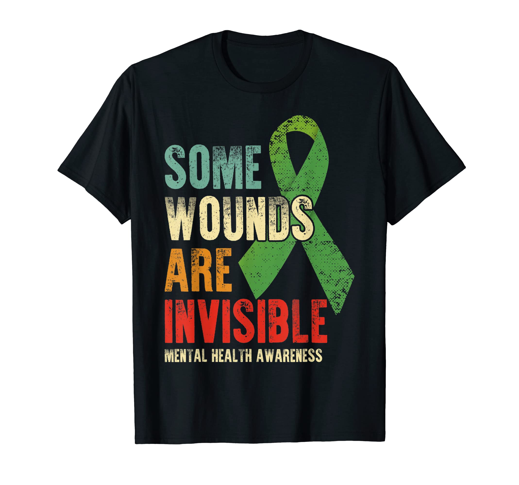 Some Wounds Are Invisible Mental T-Shirt - Minimalist Print for Adults - T-Shirt, Sweatshirt, Hoodie
