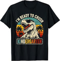 I'm Ready to Crush Kindergarten Dinosaur Boy First Day Kid T-Shirt Unisex T-shirt, Sweatshirt, Hoodie, Long Sleeve Tee - T-Shirt, Sweatshirt, Hoodie