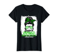 Womens Messy Bun Support Awareness T-Shirt - Novelty Apparel Men Women - T-Shirt, Sweatshirt, Hoodie