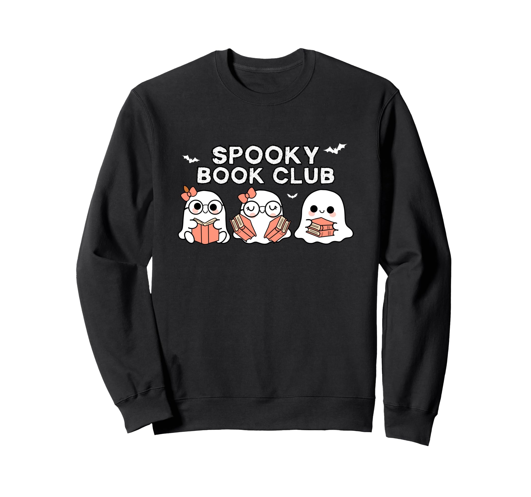 Spooky Book Club Halloween Ghosts Sweatshirt - Streetwear Style Unisex - T-Shirt, Sweatshirt, Hoodie
