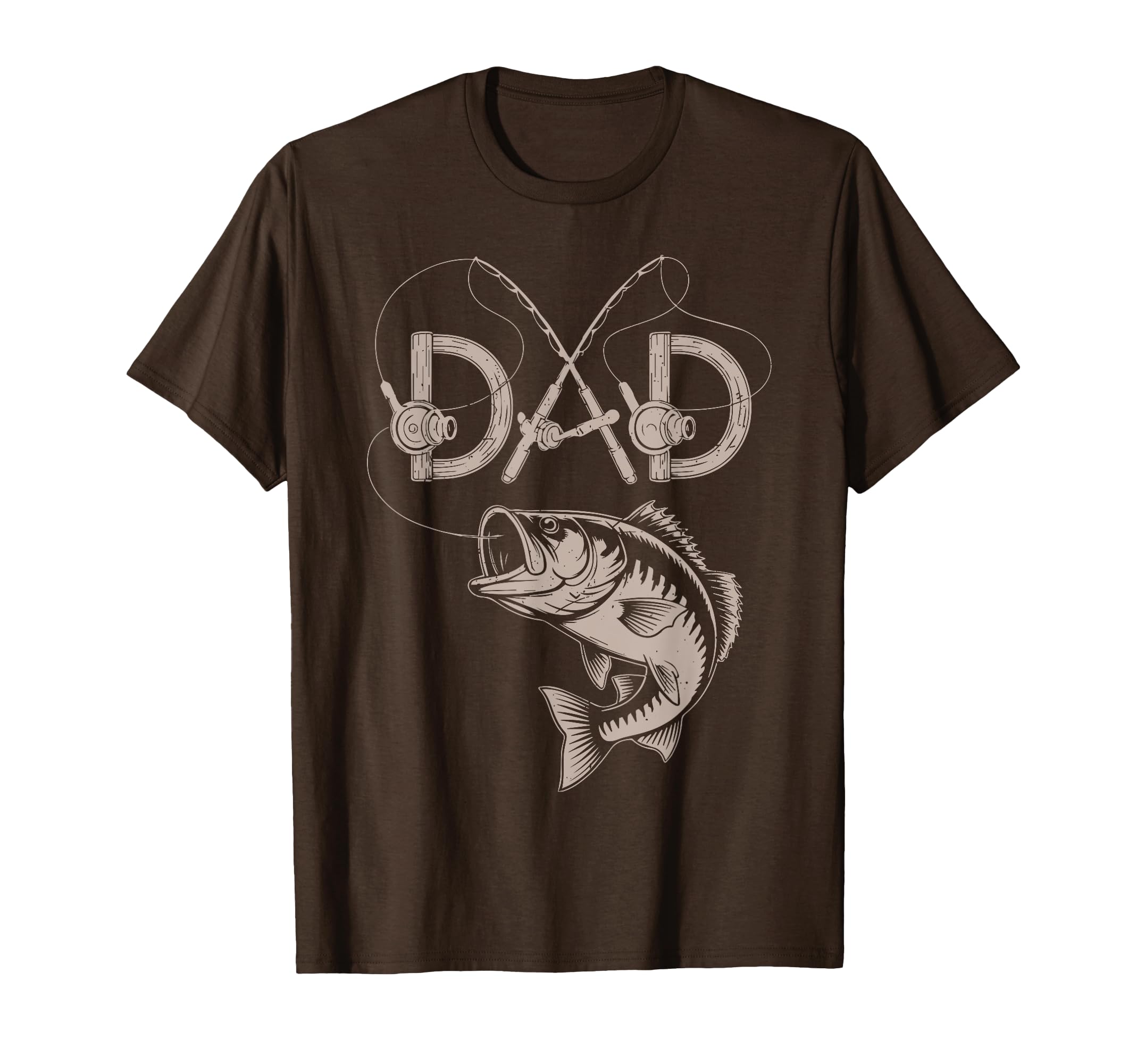 Father Day Bass Dad Fishing Rod Gift T-Shirt - Trendy Graphic for Adults - T-Shirt, Sweatshirt, Hoodie