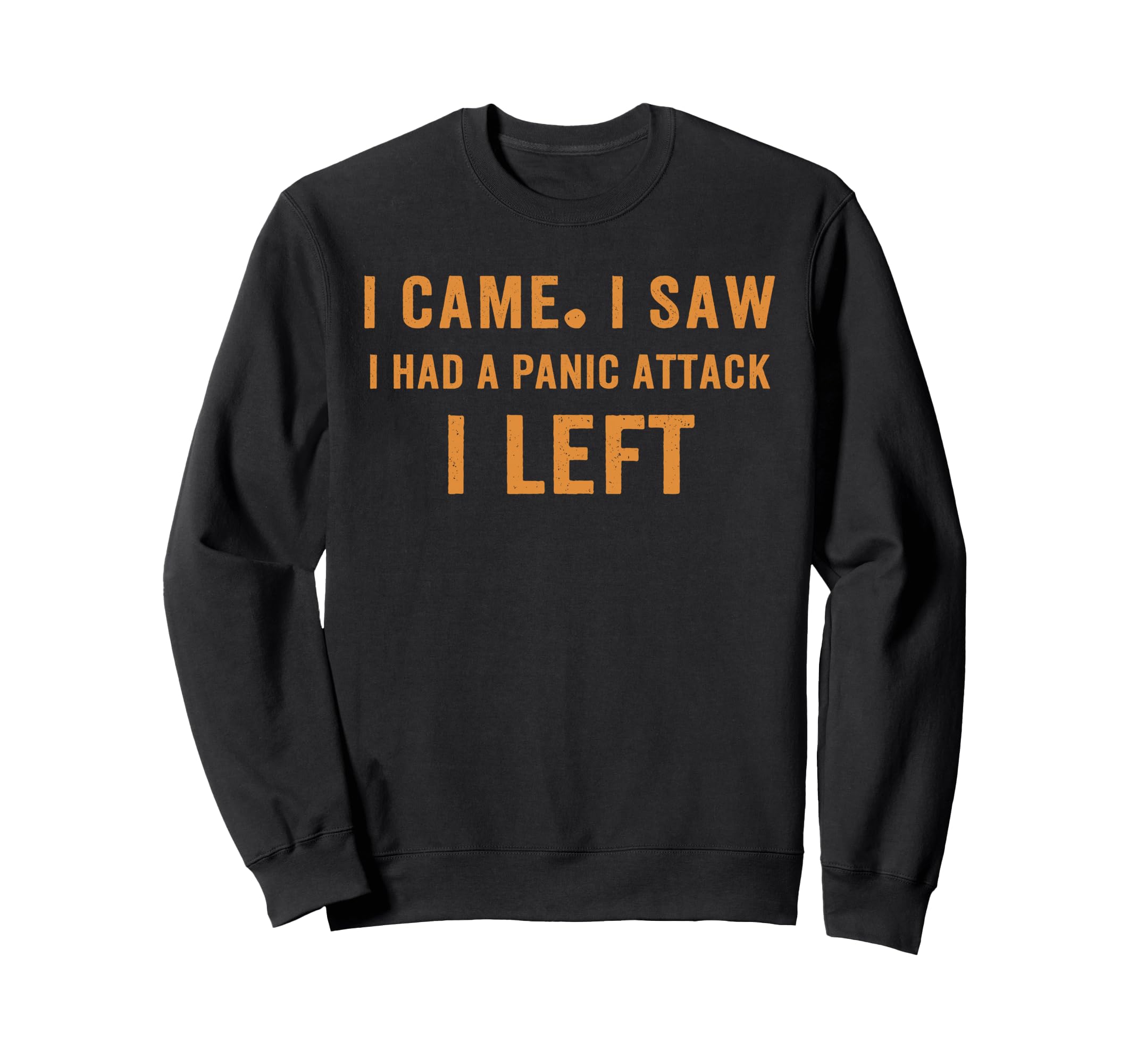 I Came I Saw I Had Panic Attack I Sweatshirt - Novelty Apparel Men Women - T-Shirt, Sweatshirt, Hoodie