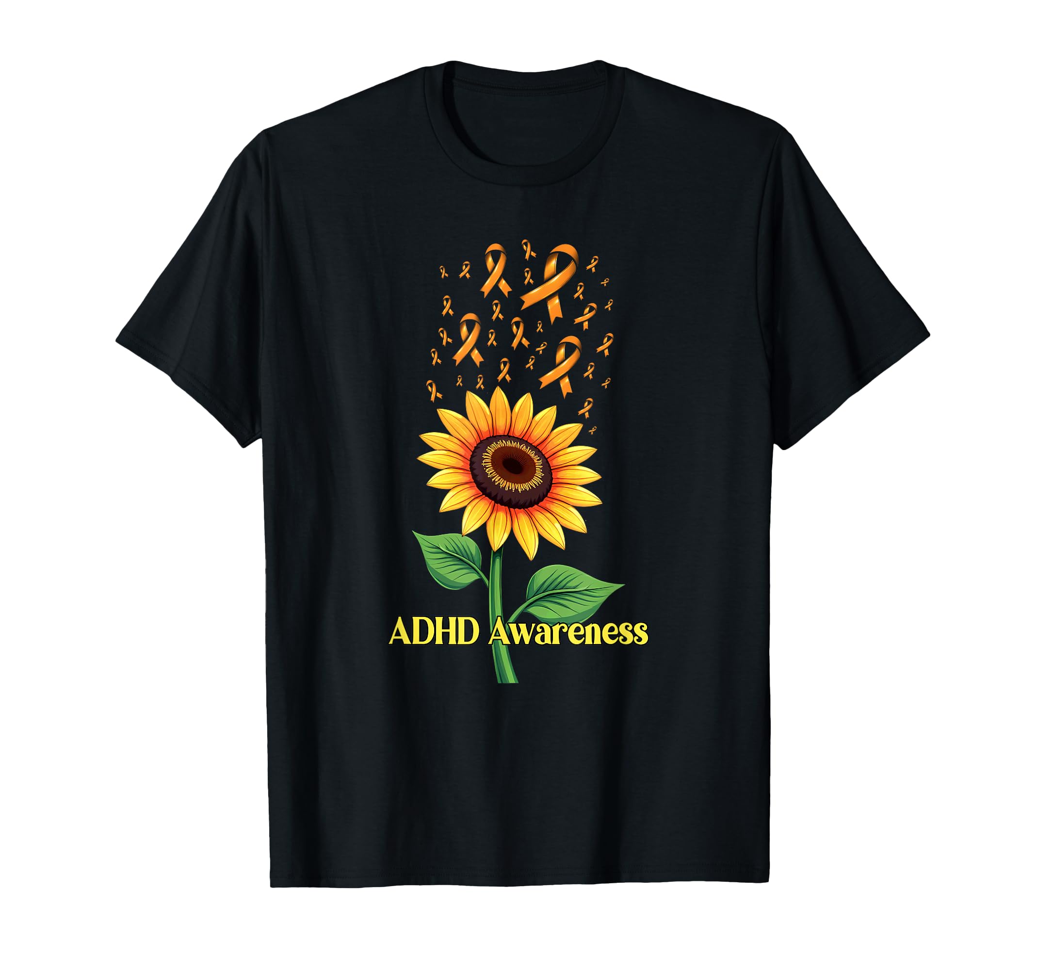 Adhd Awareness Sunflower T-Shirt - Trendy Graphic Unisex - T-Shirt, Sweatshirt, Hoodie