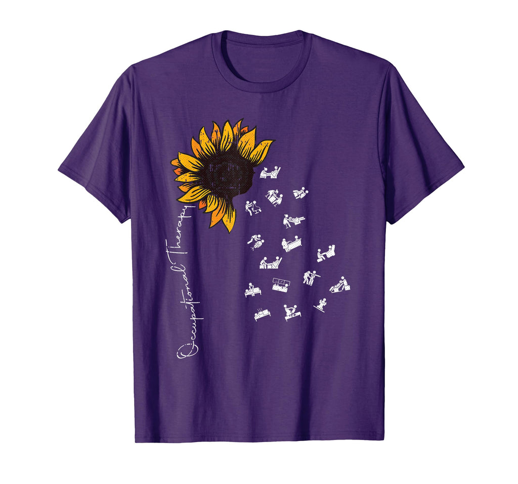 Sunflower Occupational Therapy Ot Therapist T-Shirt - Graphic Print Unisex - T-Shirt, Sweatshirt, Hoodie