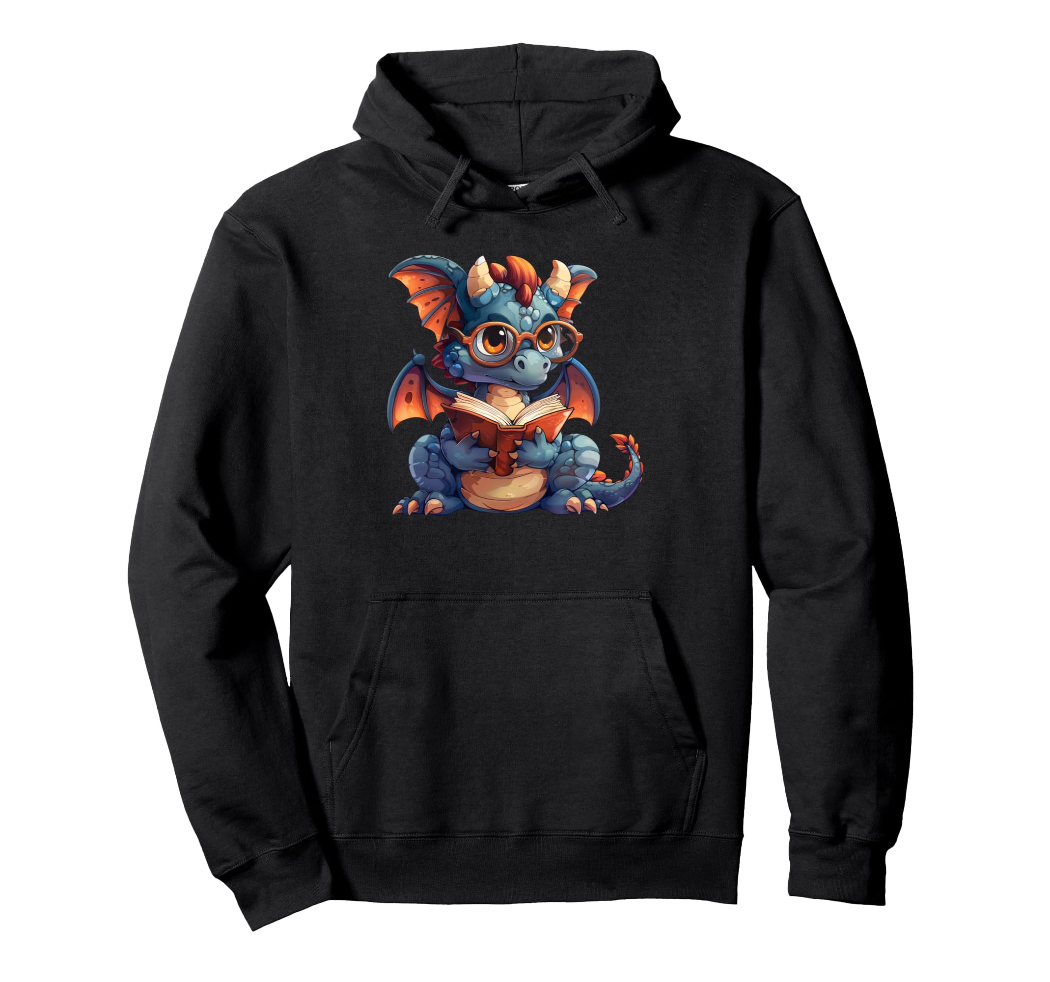 Dragon Reading Book Dragon School Hoodie - Streetwear Style Unisex - T-Shirt, Sweatshirt, Hoodie