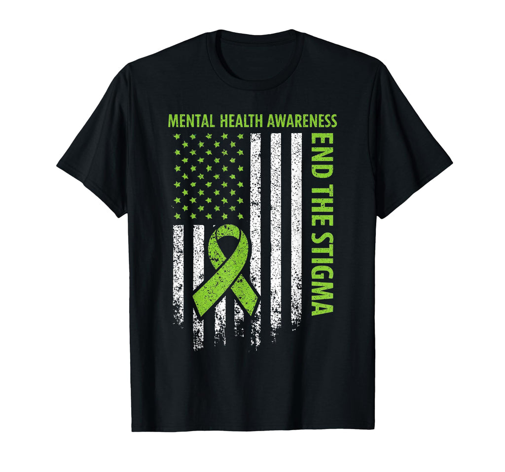 End Stigma Mental Health Awareness T-Shirt - Graphic Print Men Women - T-Shirt, Sweatshirt, Hoodie