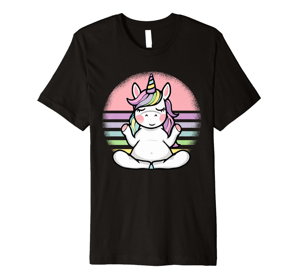 Meditating Unicorn During Yoga T-Shirt - Graphic Print for Adults - T-Shirt, Sweatshirt, Hoodie