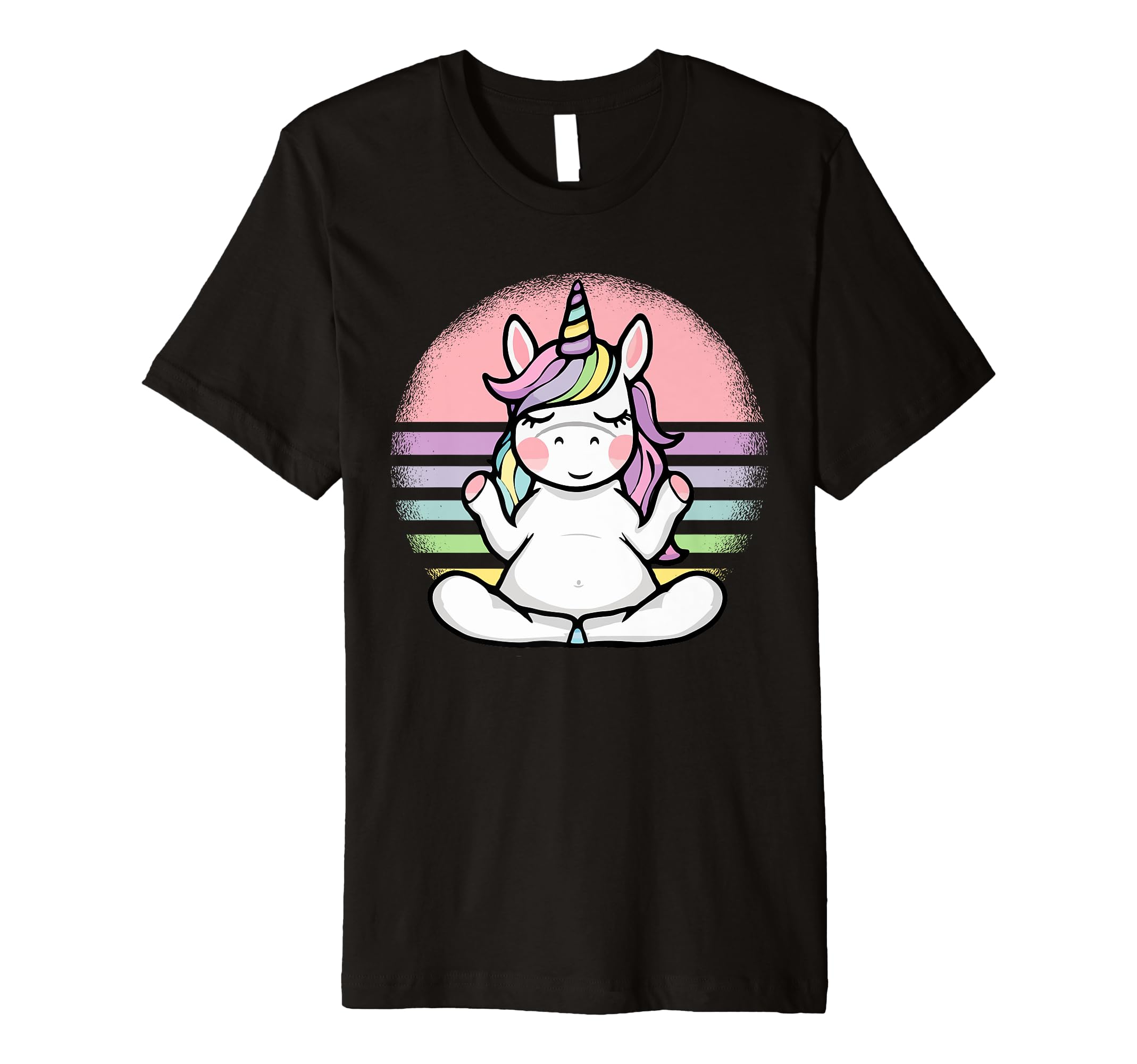Meditating Unicorn During Yoga T-Shirt - Graphic Print for Adults - T-Shirt, Sweatshirt, Hoodie