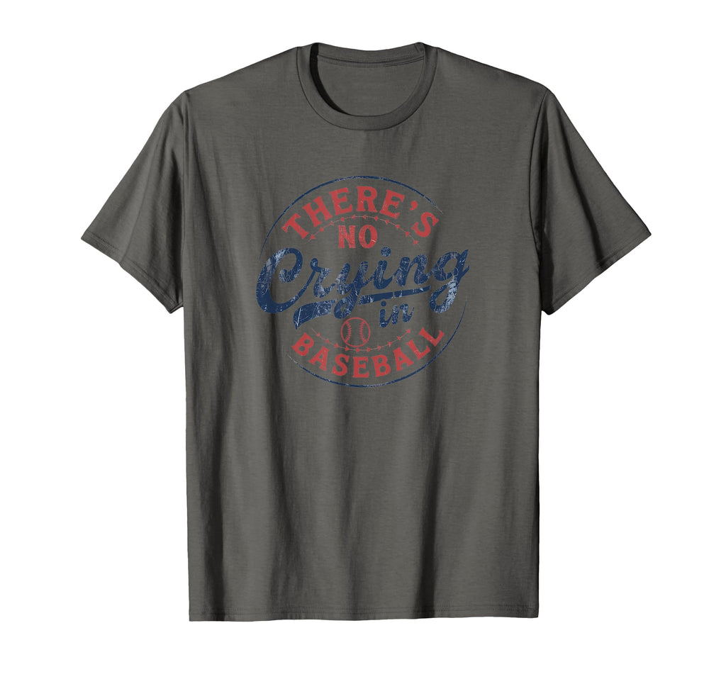 Theres No Crying Baseball Play Hard T-Shirt - Minimalist Print for Adults - T-Shirt, Sweatshirt, Hoodie