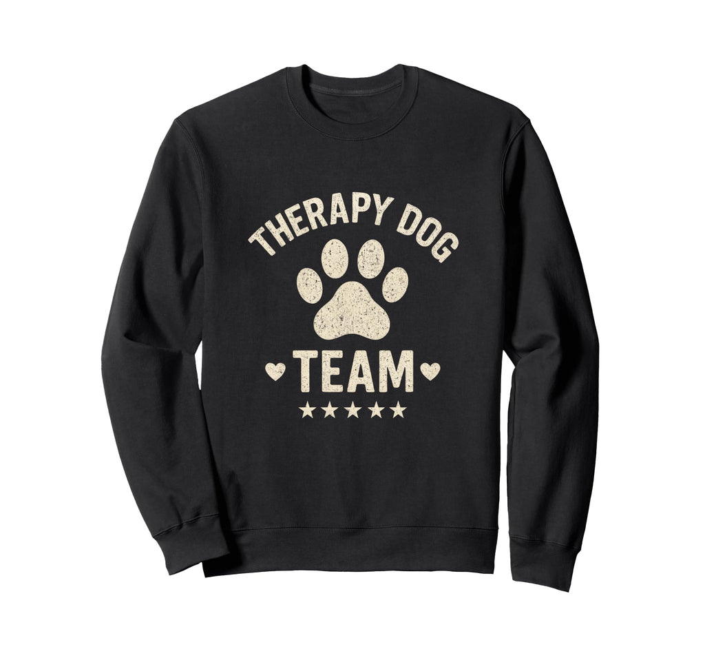 Therapy Dog Team School Library Sweatshirt - Fun Novelty Design Men Women - T-Shirt, Sweatshirt, Hoodie
