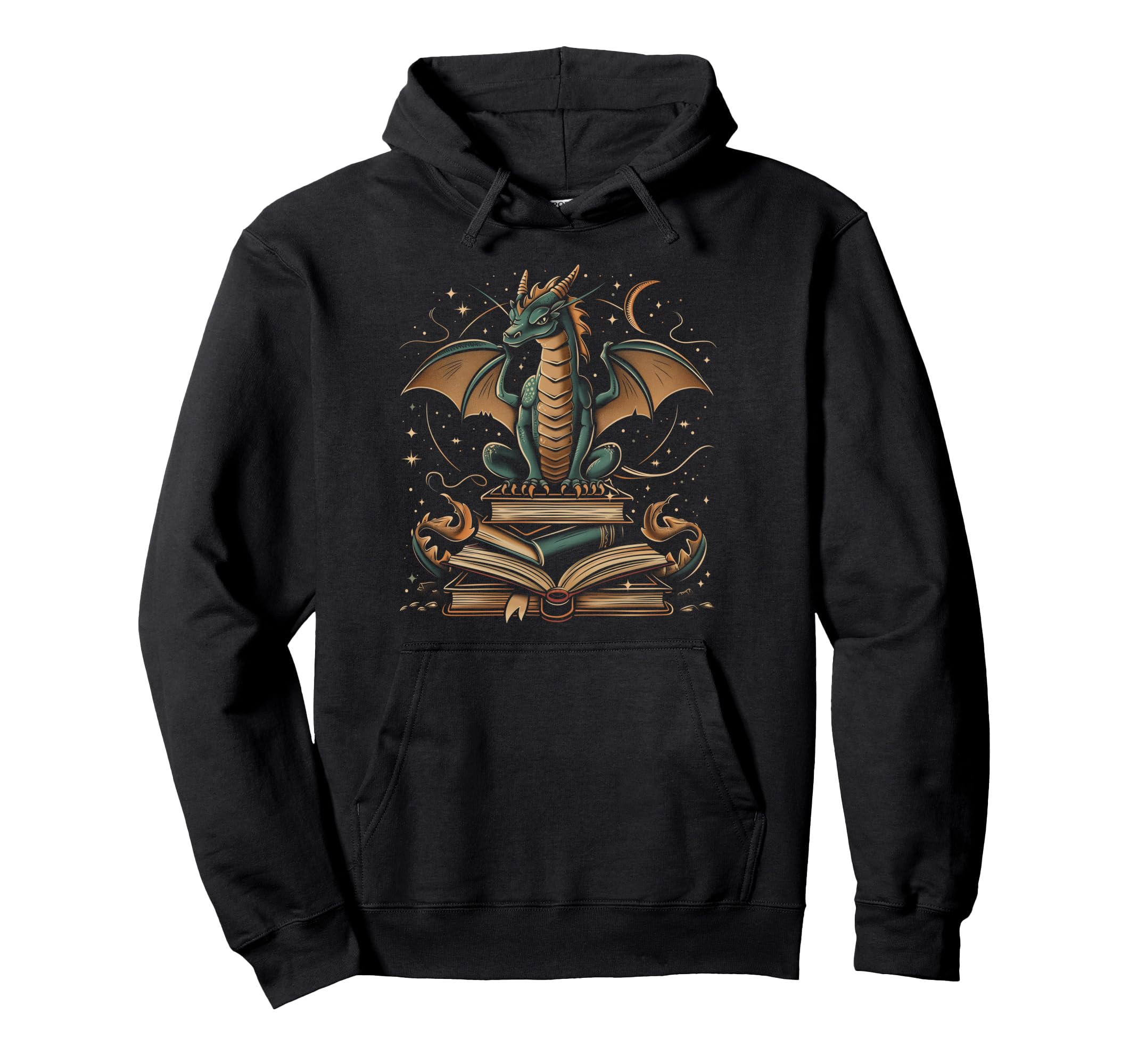 Dragon Fantasy Book Lover Book Nerd Hoodie - Novelty Apparel Men Women - T-Shirt, Sweatshirt, Hoodie