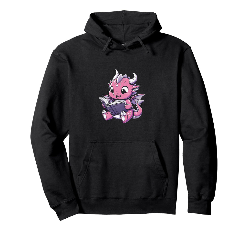 Book Dragon Hoodie - Casual Everyday Wear Men Women - T-Shirt, Sweatshirt, Hoodie
