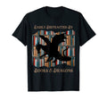 Easily Distracted Books And Dragons T-Shirt - Trendy Graphic Unisex - T-Shirt, Sweatshirt, Hoodie