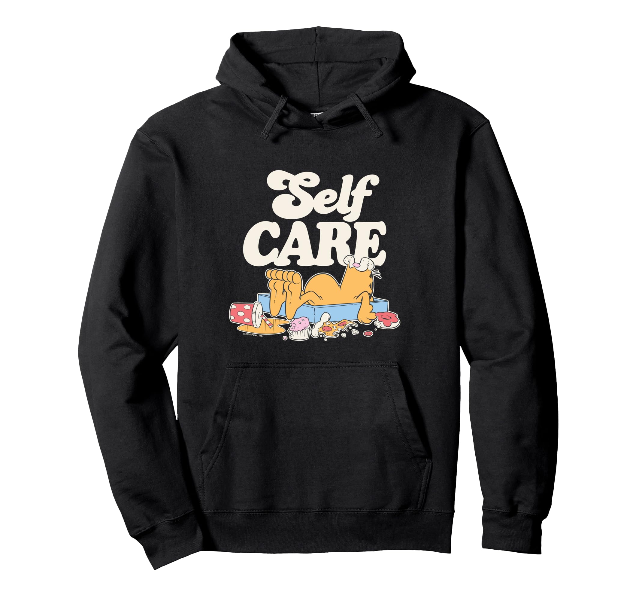 Garfield Self Care Hoodie - Graphic Print Men Women - T-Shirt, Sweatshirt, Hoodie